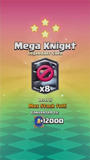 8 MEGA KNIGHT CARDS?! This Chest Is IMPOSSIBLE! 🤯 #megaknight #chestopening #clashroyale