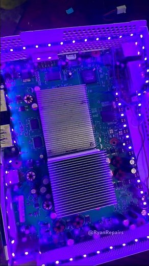 Xbox 360 Black Light LED Strip installed into my GhostCase #xbox360 #xbox #xbox360rgh