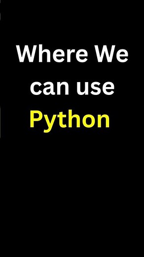 Where Can We Use Python? | Python Used in Real Life, Jobs & AI