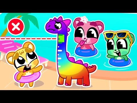 🏊 Safety Rules In The Pool 💦 Family Cartoons for Kids 🐻 Funny Cubs 🌟 Shiny Box TV