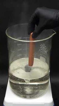 Vaporizing a hot dog in acid