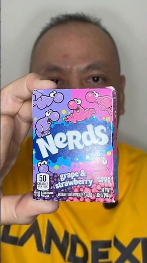 👂ASMR NERDS CANDY SNACK BOX SIZE (2 FLAVORS) EATING SOUNDS👂#shorts #asmr