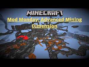 CAVES THAT GO ON FOREVER: Minecraft Mod Monday | Advanced Mining Dimension Mod | Mod Review