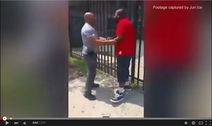 NYPD Officer Boxing With Suspect In Harlem