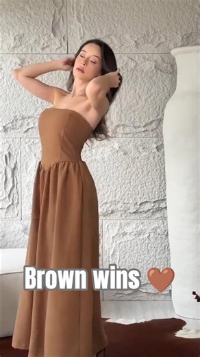 This Brown Dress Proves Why It's 2026's Most Wanted Color #shorts #fashiontrend