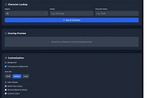 WoW Mythic  OBS Overlay Generator