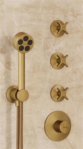 More variety and versatility while maintaining the outstanding functionality and simplicity in design. With the new product extension of AXOR One, Barber Osgerby build upon timeless elegance and innovative spirit of their acclaimed collection. Discover new products on our website. Shown here in the "Azzurro" bathroom concept by Tara Bernerd & Partners #EscapeTheOrdinary #AXORDesign | AXOR