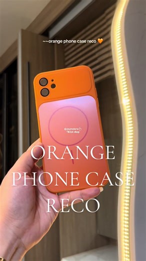 Vibrant Orange MagSafe Case for iPhone