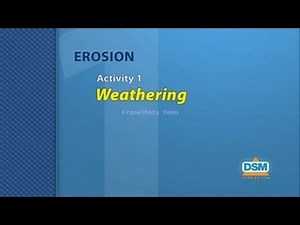 Erosion - Activity 1: Weathering