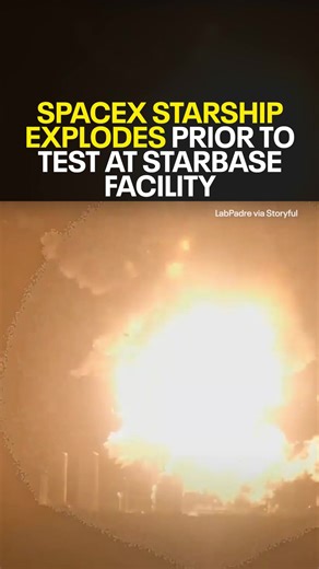 121K views · 2.1K reactions | A large explosion that occurred in Starbase, Texas, late Wednesday night. According to a social media post from the Cameron County Constable Precinct 1, there was a static fire test being conducted at the facility. Officials said SpaceX's Starship 36 suffered a catastrophic failure and exploded just after 11 p.m. Authorities said no injuries have been reported as of this report. | Fox 9 | Facebook