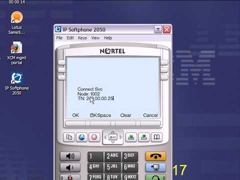 Setting the TN for Nortel 2050 softphone