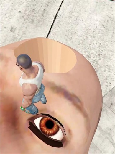 Franklin Found Deepest Hole On Giant Franklin Head 🤯 | INDIAN BIKE DRIVING 3D | #shorts #maxer