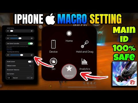 How to enable macro in any iOS device | iPhone macro free fire | iPhone macro setting | 95%headshots