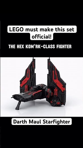 Will LEGO ever make this set official? 👀 The Hex is DARK, aggressive, starfighter - Darth Maul ⚔️🔥
