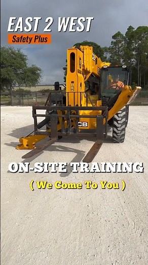On-site telehandler training.