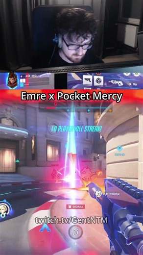 Emre x Pocket Mercy 🎣| Overwatch #overwatch2 #overwatch #ow #ow2