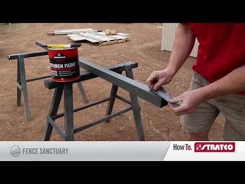 HowTo Install Stratco Ezi-Slat Fencing: Stratco Post Into Concrete Or Earth