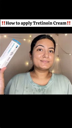 How to apply Tretinoin Cream ‼️#tretinoin #retinol #antiaging #glowingskin