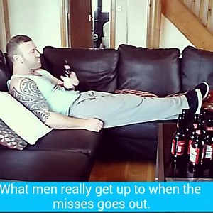 What do men really get up to when you ladies go out. #Here's your answer stupid😂😂😂 Tag your partners and get your answer | Mr Awkward question/situation.
