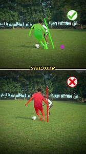 How to do STEP OVER ⚽️. #football #footballskill #soccer #StepOver #tutorialvideo @highlight | Vikash Hwbm