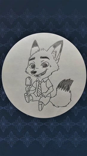 most handsome fox 🦊🤩#zootopia2 #drawing #fun #cute #art
