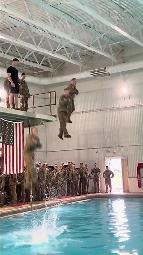 Marine Corps Swim Test (Swim Qual) #usmc #swimming #marinecorps #marines #highdive