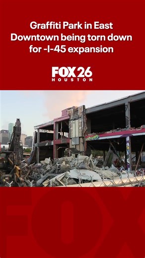 Houston's graffiti park, a popular spot for pictures, is being bulldozed for highway expansion. FOX's Jade Flury has the story. FULL STORY: bit.ly/3T1NMrH | FOX 26 Houston