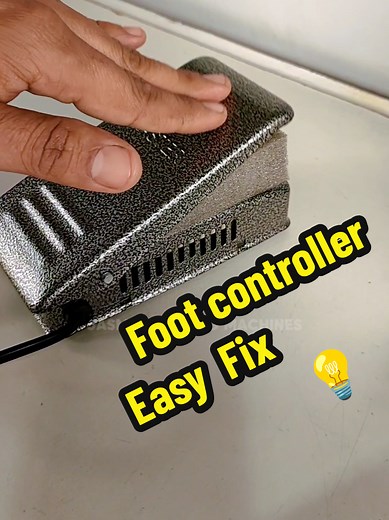 Easy Fix for Sewing Machine Foot Controller