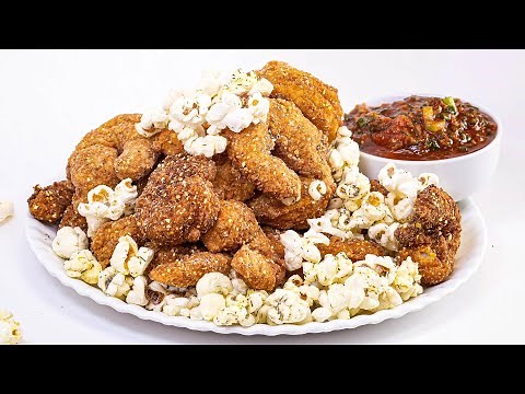 How To Make Old Bay Popcorn Shrimp with White Cheddar Popcorn By Rachael