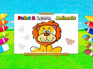 Play Paint and Learn Animals | Free Online  Games. KidzSearch.com