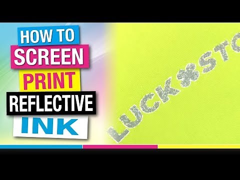How to Screen Print Reflective Ink Full Tutorial