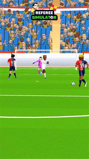 Football Referee Simulator 3D on Instagram: "⚽ GOAL OR OFFSIDE? The ball is in the net, but the call is yours! One tap can change the entire match. #RefereeSimulator #Football #footballsimulator #referee #madfut #fc #uefa #champion #goal #star #super"