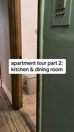 a slower apartment tour part 2: kitchen and dining roon #apartmenttour #nycapartment #nycapartmenttour #renovationproject #renovation #before #restoration