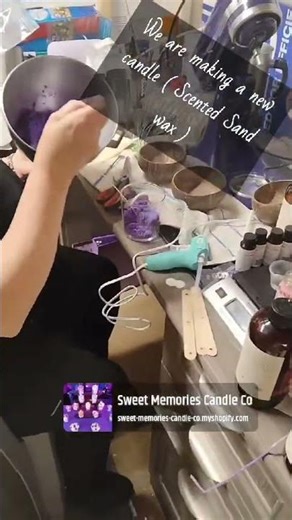Making Merry Merlot Sand Wax Candles