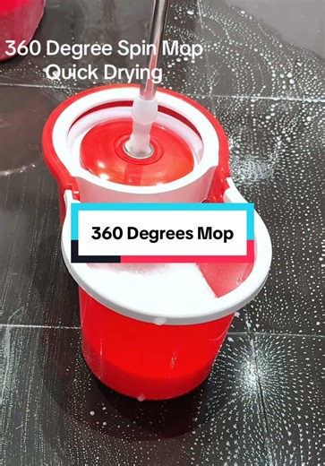 This 360 degrees spin mop the floor dries up so quickly so easy to use. #spinmop #spinmopandbucket #mop #mopbucket #dealdrops #tiktokmademebuylt