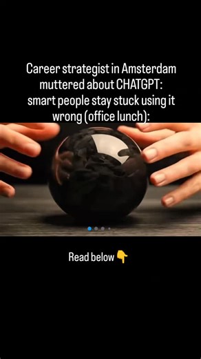 Rich Man on Instagram: "1. The mistake shows up in the first sentence people type. They ask ChatGPT to think instead of to execute. “Give me ideas”, “help me decide”, “what should I do” all keep the brain passive. One strategist said “they turned a power tool into a pillow”. The output feels smart but nothing moves because responsibility never left the user. Progress starts when prompts demand structure, not inspiration. 2. Another trap is over explaining personal context. Long emotional backsto