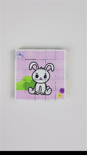 Construye un lindo conejito con cubos - ¡Satisfactorio!