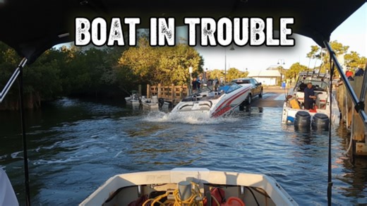 Will they survive? A close call with a sinking boat