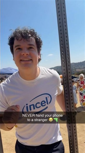 NEVER hand your phone to a stranger