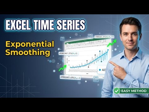 How to Analyze Timeline Data with Exponential Smoothing in MS Excel | Time Series Forecasting