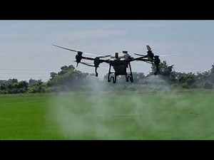 Easy-to-use rice sprayer with agricultural drones