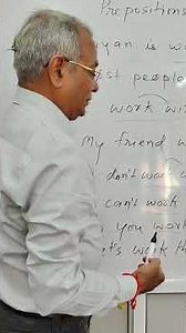 prepositions that collocate the verb WORK 🙋 #englishlearning #education #englishlearningclass