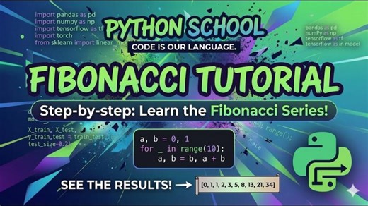 Python Fibonacci Series Program | Step by Step Tutorial for Beginners | Devang Vyas