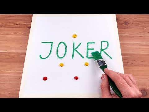 Joker Acrylic Painting | How to paint JOKER (Joaquin Phoenix)