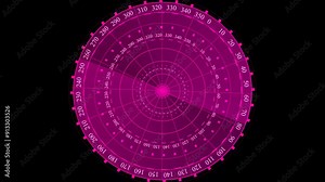 technology radar scanning Hud animation ,interface sonar radar screen 4k video circle template