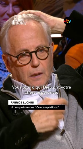 🙏Merci à Fabrice Luchini pour cette lecture, forcément bouleversante, d'un poème des "Contemplations" que Victor Hugo dédie à Léopoldine, sa fille qu'il aimait tant. . 📺(Re)voir l'émission en intégralité sur France tv : https://bit.ly/3AN3fG2 | La Grande Librairie