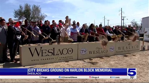 Weslaco breaks ground on memorial honoring Iwo Jima flag raiser Harlon Block