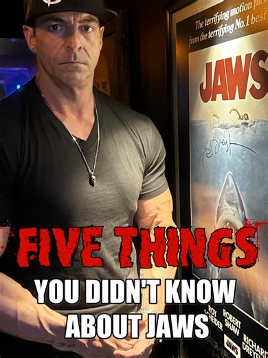 Five Things You Likely Don't Know About JAWS. This truly was a film that was destined for failure before it launched into huge success and saved Steven Spielberg's career. #horrortok #jaws #stevenspielberg #horrorfilms #filmfacts