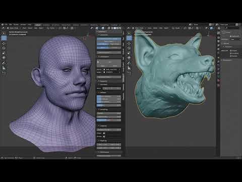 Softwrap retopology add-on demo.