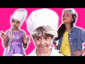 COMPILATION: Princess Cooking Fun   Chocolate Food & MORE! - Princesses In Real Life | Kiddyzuzaa - Videos For Kids